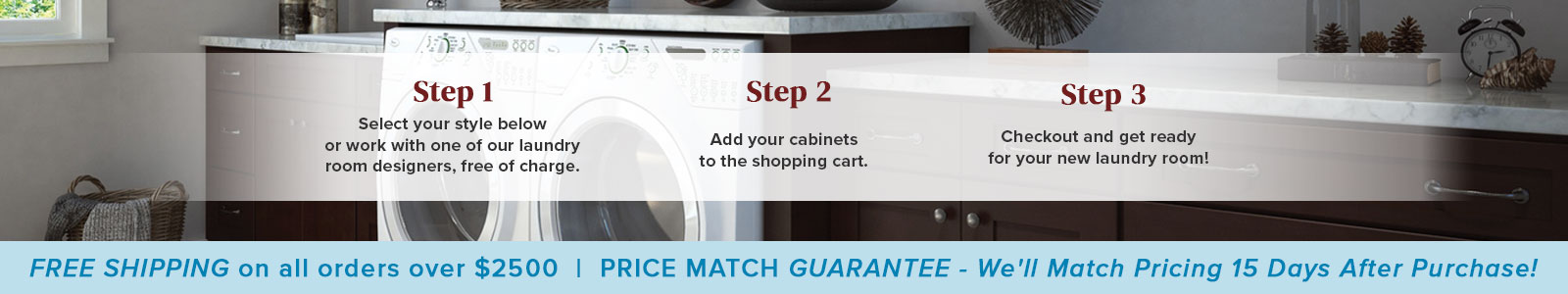 Pre-Assembled Laundry Room Cabinets