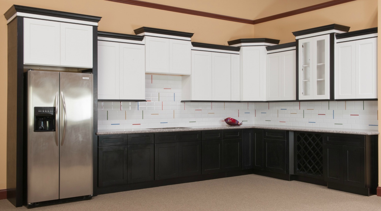 Brilliant White Shaker Ready To Assemble Kitchen Cabinets The