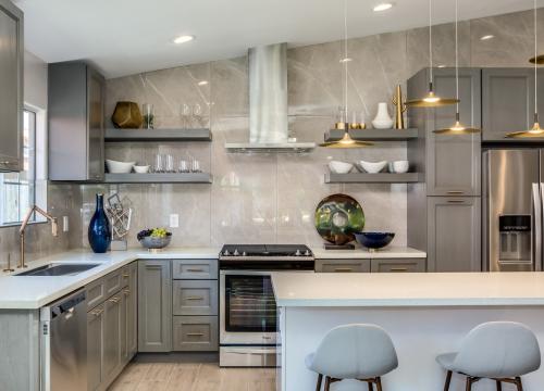 Providence Slate Grey Pre-Assembled Kitchen Cabinets