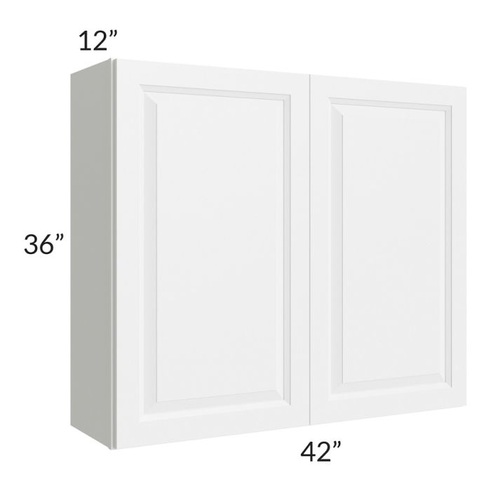 Pearl White 42x36 Wall Cabinet