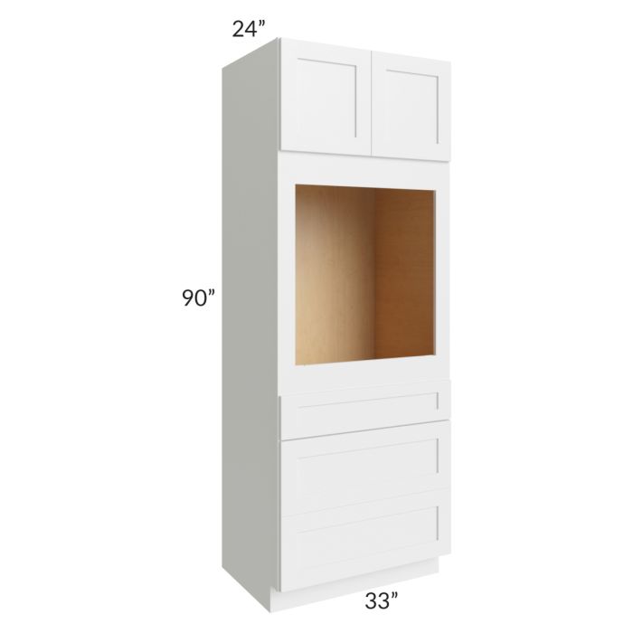 Midtown White Shaker 33x90 Oven Cabinet