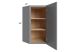Graphite Grey Shaker 24x36 Wall Diagonal Corner Cabinet