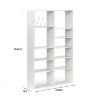 4-ft W x 6.5-ft H White Solid Wood Pantry System