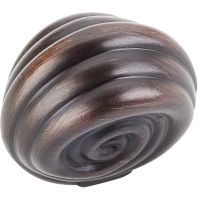 Jeffrey Alexander By Hardware Resource - Lille Collection Knobs - 1.375" Overall Length in Brushed Oil Rubbed Bronze