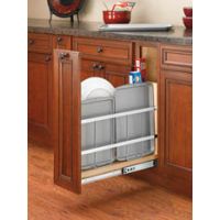 Tray Divider/Foil Wrap Holder with Blumotion Soft-Close - Fits a 12" Wide Base Cabinet