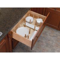 Drawer Peg System with Wood Pegs (Rev-A-Shelf)
