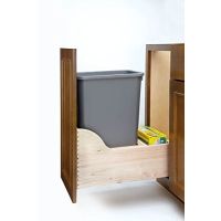 Single Pullout Trash Container with Soft-Close for an 18" Wide Base Cabinet
