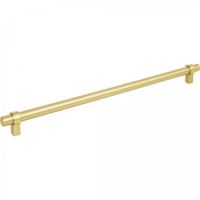 Jeffrey Alexander by Hardware Resources - Key Grande Collection Cabinet Bar Pull - 12.55" Center to Center in Brushed Gold