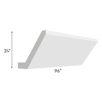 Southport White Shaker 96" Angled Crown Molding