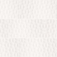 Adella Viso White 12" x 24" Satin Wall Tile
