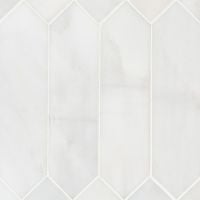 Arabescato Carrara 3" x 12" Pickett Honed Tile