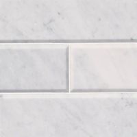 Arabescato Carrara 4" x 12" Honed And Beveled Marble Tile