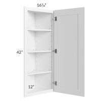 Regency White 12x42 Angle Wall Cabinet