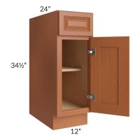 Lexington Cinnamon Glaze 12" Base Cabinet