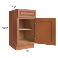 Lexington Cinnamon Glaze 18" Base Cabinet