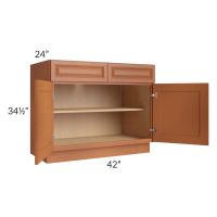 Lexington Cinnamon Glaze 42" Base Cabinet