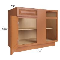 Lexington Cinnamon Glaze 45" Blind Base Cabinet