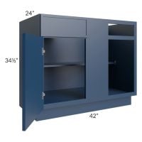 Portland Navy Blue 45"-48" Blind Base Corner Cabinet
