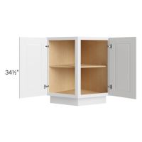 Southport White Shaker 24" Base End Cabinet