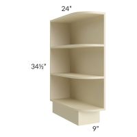 Casselton Ivory 9" Base End Shelf Open Cabinet - Out of stock through June