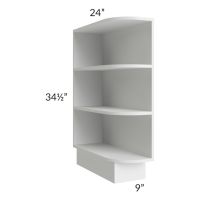 Southport White Shaker 9" Base End Shelf Open Cabinet - Out of stock through mid August