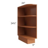 Lexington Cinnamon Glaze 9" Base End Shelf Open Cabinet