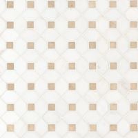 Bianco Dolomite Crema Dotty Mosaic Geometric Tile