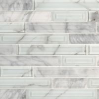 Blocki Blanco Interlocking Pattern 8mm Mosaic Tile 
