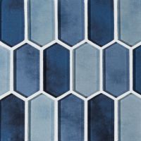 Boathouse Blue Picket 8mm Mosaic Wall Tile