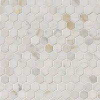 Calacatta Gold 1" Hexagon Mosaic Tile