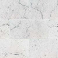 Carrara White 12" x 24" Polished Marble