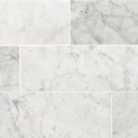 Carrara White 4" x 12" Honed Marble Tile