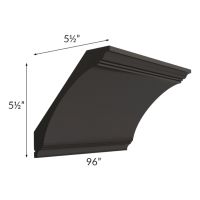 Midtown Java Shaker Extra Large Cove Crown Molding