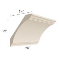 Midtown Cream Shaker Extra Large Cove Crown Molding