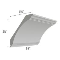 Union Grey Extra Large Cove Crown Molding
