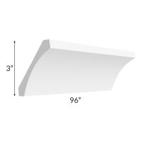 Providence White Cove Crown Molding