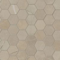 Sande Cream 2" x 2" Hexagon Matte Porcelain Tile