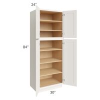 Cambridge Antique White Glaze 30x84x24 Wall Pantry Cabinet - Out of stock through September
