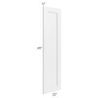 Southport White Shaker Bottom Decorative Door for a Tall Cabinet or Panel