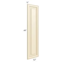 Phoenix Cream Glaze Bottom Decorative Door for a Tall Cabinet or Panel