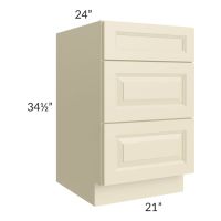 Casselton Ivory 21" 3-Drawer Base Cabinet 