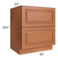 Lexington Cinnamon Glaze 30" 2-Drawer Base Cabinet 