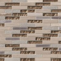 Diamante Brick 0.625" x 3" x 8mm Mosaic Tile Sample