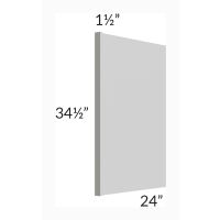 Midtown Painted Grey Shaker 1-1/2" Appliance End Panel