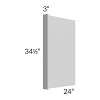 Midtown Painted Grey Shaker 3" Appliance End Panel