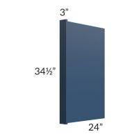 Portland Navy Blue Appliance End Panel with a 3" Return