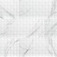 Dymo Statuary Chex White 12" x 24" Glossy Ceramic Tile Sample