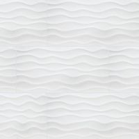 Dymo Wavy White 3D 12" x 36" Wall Tile