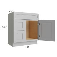 Charlotte Grey 30x21 Vanity Sink Base Cabinet (Door on Right)