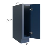 Portland Navy Blue 9" Full Height Door Base Cabinet 